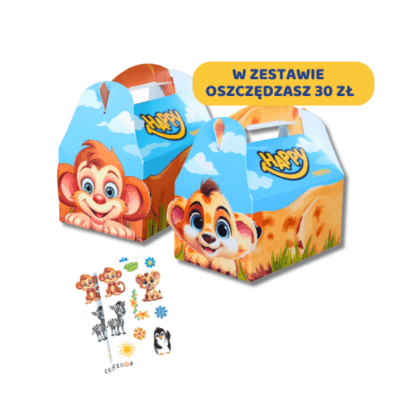 Happy Menu Mix, 2 wzory /1,28 L /180 szt. + 180 szt. tatuaży