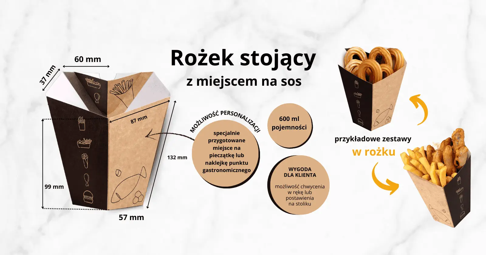 Rożek stojący