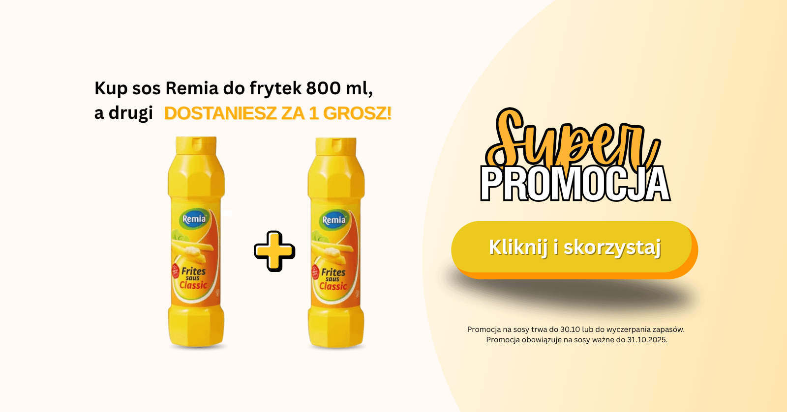 promocja sos 1+1